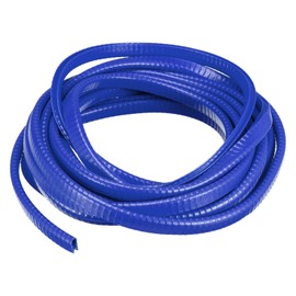 sourcing map U Channel Edge Trim, 16.4ft Length Rubber Guard Seal Strip Edge Protector Fit for 1-2.5mm Edge, (15/64" W x 25/64" H) Blue