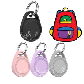 Zxgomg 4 pack Airag carbon fiber protective case - shockproof and waterproof, lightweight and durable, suitable for daily tracking of keychains, backpacks, pet collars, etc