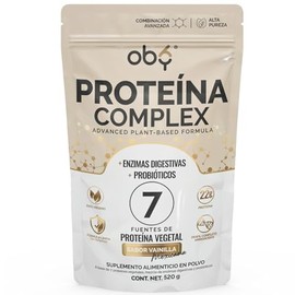 Proteina Complex Vainilla Mexicana | 7 Fuentes vegetales + Probioticos + Enzimas | Alta Absorción y Digestión Ligera Sin Lácteos | Perfil Aminoácidos 