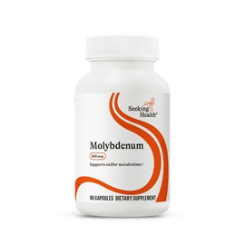 Seeking Health Molybdenum - Supplement with Molybdenum Glycinate Chelate - Supplement Supports Sulfite Metabolism & Cellular Health - Vegetarian and Vegan Capsules - 500 mcg, 90 Capsules