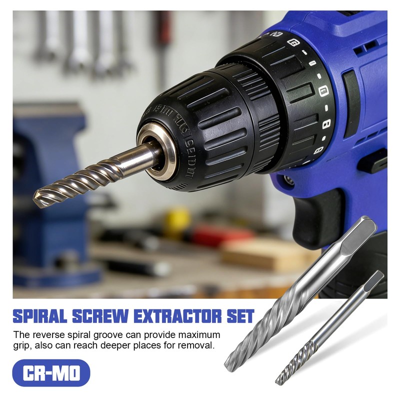 26 Piece Damaged Screw & Bolt Extractor Set,Stripped Broken Bolt