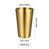 Hayuhone Stainless Steel Cups, 4 Pack 15 oz/450mll Gold Double