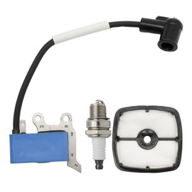 DUZFOREI A411001690 Ignition Coil with Spark Plug Air Filter Kit, Replacement for Echo SRM225 GT-225L SRM-2320T Trimmer, Replacement for Shindaiwa T235 FH235 M235 T235 FH235 LE235 Trimmer Brushcutter