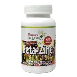 Beta Zinc Betacaroteno 90 Tabletas Margarita Naturalmente