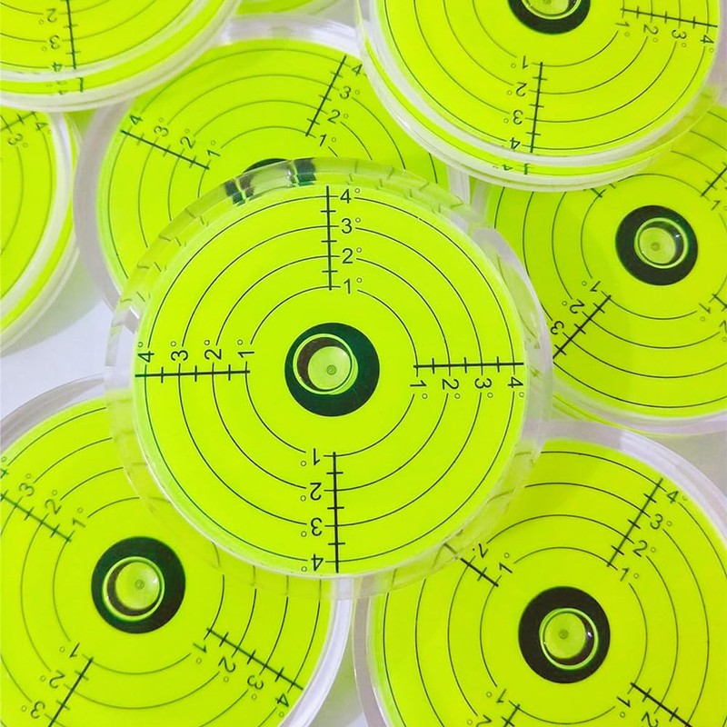 SIZIKJXGHWYI 80x12mm Large Bubble Spirit Level Degree Marked Surface Round