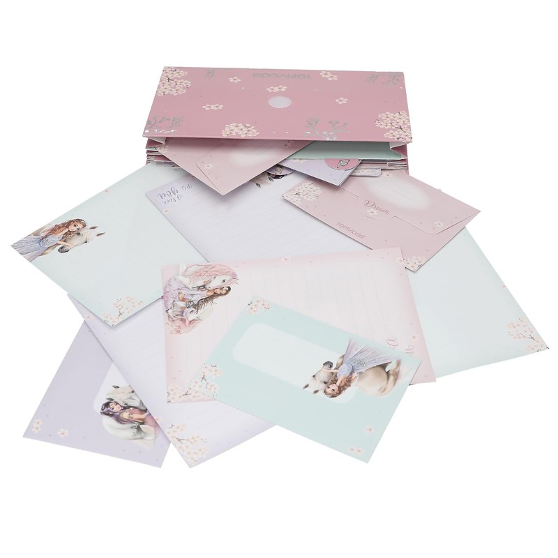 Depesche 13616 TOPModel Viva Violet - Briefpapier Set in Mappe,