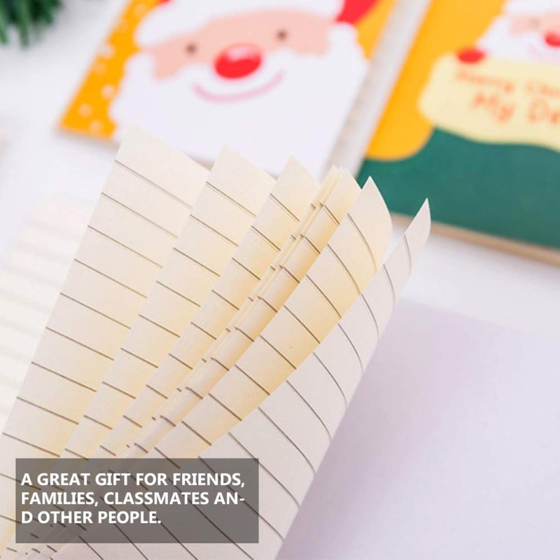 EXCEART Bag 24 Pieces Christmas Pocket Notebooks Cute Snowman Memo