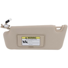 ROADFAR Sun Visor Fits for 2008-2012 for Honda Accord Beige Left Driver Side Windshield Sun Visor with Sunroof