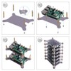 GeeekPi 6-Layers Raspberry Pi Cluster Case, Stackable Rack with Heatsink