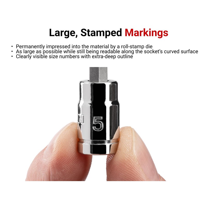 TEKTON 1/4 Inch Drive x 5 mm Long Hex Bit