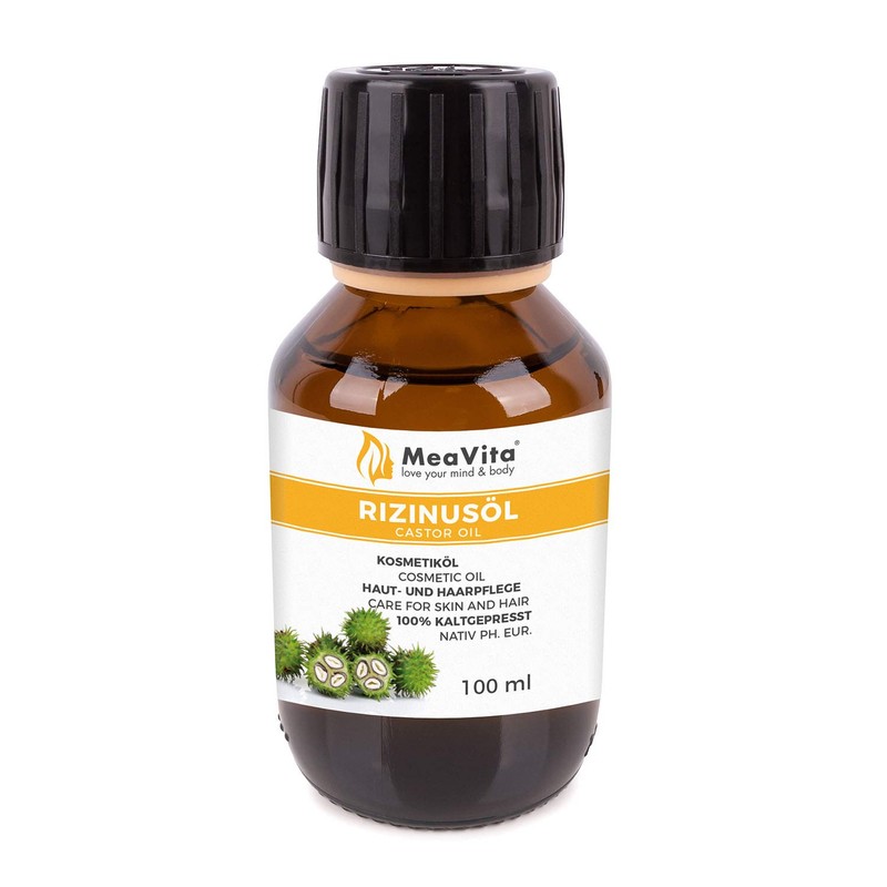VitaFeel Rizinusöl - 100% reines kaltgepresstes Öl, nativ Ph. Eur,