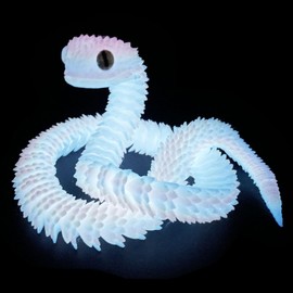 30in 3D Printed Snake Toys Large, Fidget ADHD 3D Printed Toys, Perfect Desk Pet for 3D Printed Animal Collectors