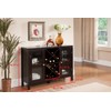 Kings Brand Furniture Wine Bar Cabinet for Liquor and Coffee