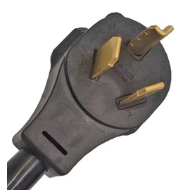 Fullsky FC-103105 Male NEMA 10-30P Dryer Plug to NEMA Female 10-50R 3 Prong Dryer Receptacle Adapter Output 30Amp 125 or 250Volt