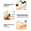Wooden Hockey Game,Wooden Winner Puck Hockey Game Toy - Fast-Paced