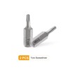 QUARKZMAN 2 Piece T10H Screwdriver Torx Bit Set 1/4 Inch