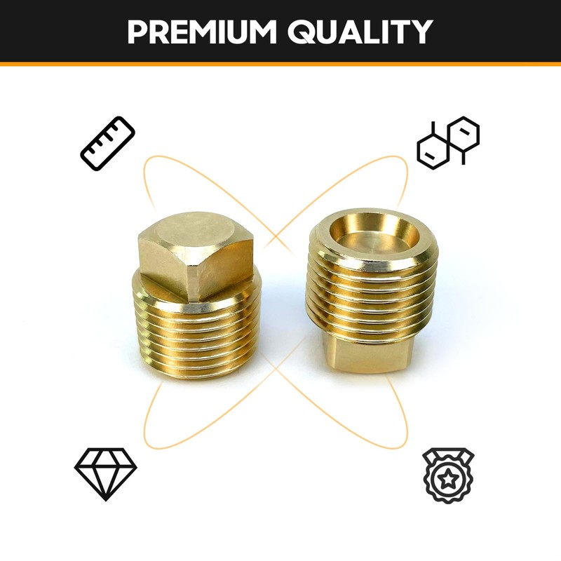 HAPDEN Boat Plugs 1/2 Inch Npt Solid Brass Boat Drain