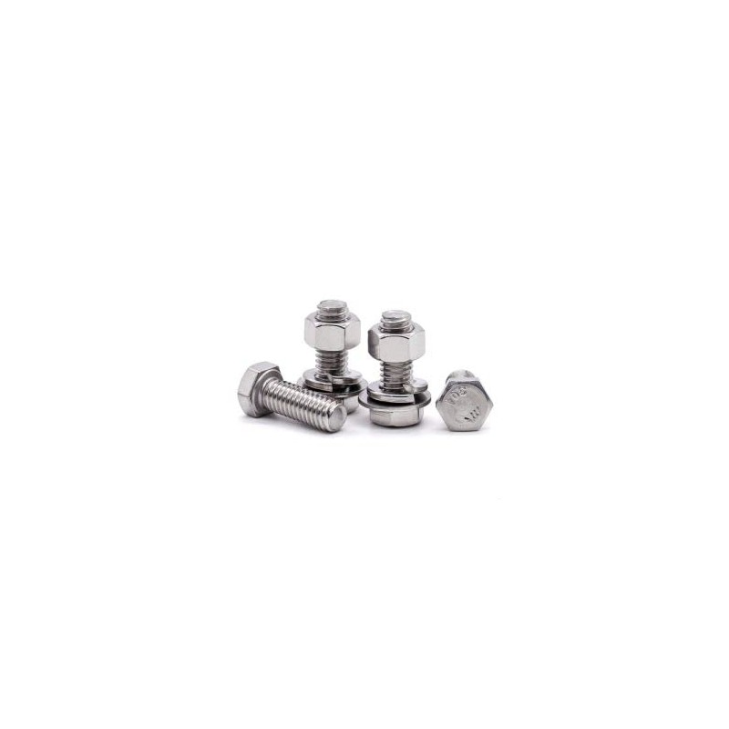 M8 x 25mm (8 Sets) Stainless Steel Hex Bolts Hex