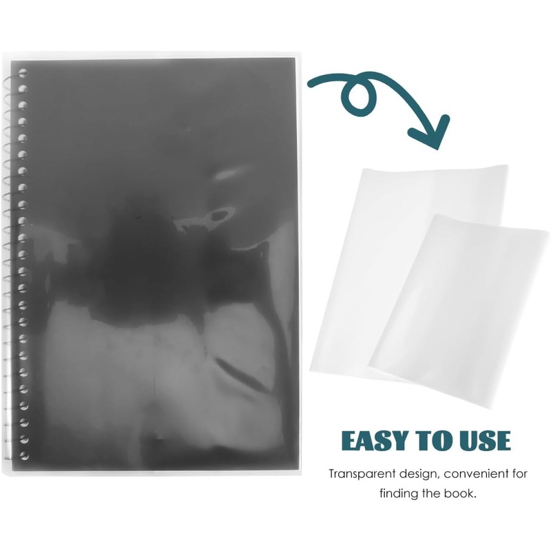 TEHAUX Fundas Transparentes Para Libros 20 Piezas Funda De Plástico