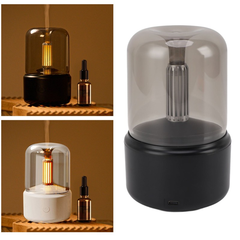 Candlelight Essential Oil Diffuser Plastic with 120ml Water Tank USB