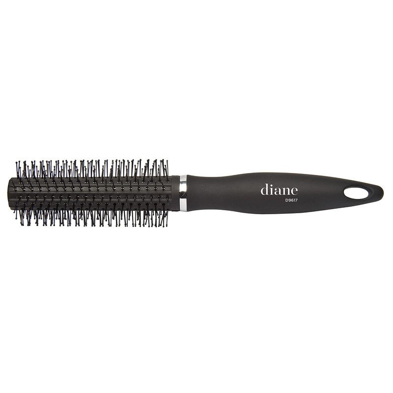 Diane Charcoal Soft Touch Handle Collection Round Brush, 1 Count
