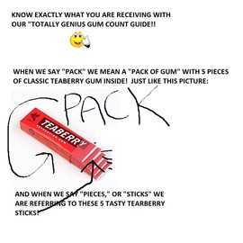 Teaberry Chewing Gum - Classic Retro Nostalgic Yummy Flavor originated by Clark's Finally Back! - Gerrit's Tea Berry Flavor (20 Packs)