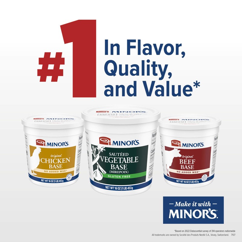 Minor's Sauteed Vegetable Base, Vegetarian, Great for Soup Broth and