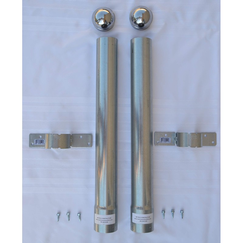 Metal Post Extension - Fence Extender (2 - PACK) 1-5/8