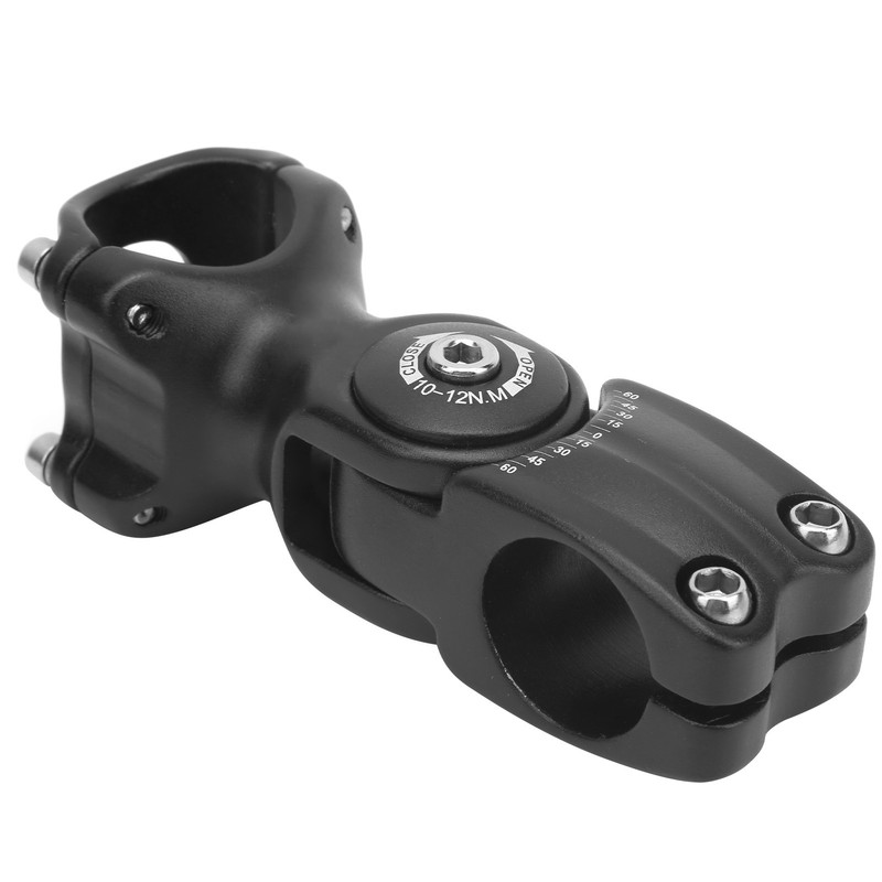 LUNJE 31.8x90mm Bicycle Angle Adjustable Handlebar Stem Riser Aluminium Alloy