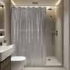 Keliniz 78 Inch Long Black Plastic Shower Curtain Liner, Waterproof