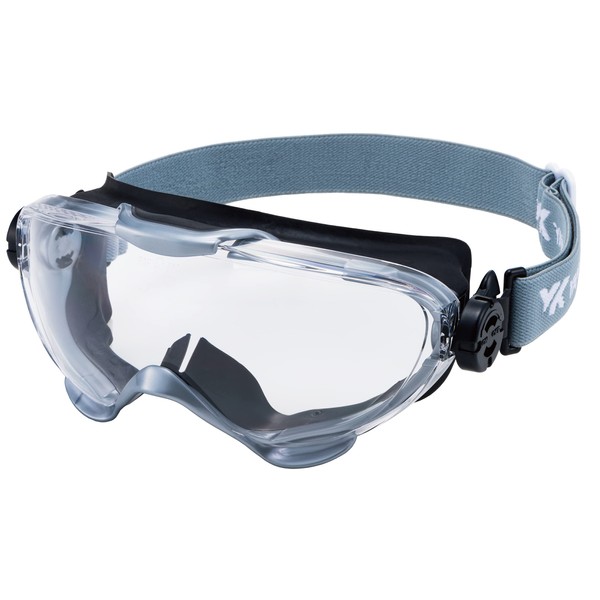 Yamamoto Kogaku YG-6000 Goggles (No Buckle), Can Be Used With Mask, Scratch Resistant to Lens, Black x Silver, PET-AF (Hard Coat on Both Sides), Made in Japan, JIS, UV Protection
