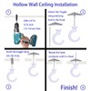 OBSTKUCHEN Large Swag Ceiling Hooks Heavy Duty Swag Hook with