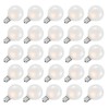 25 Pack G40 Frosted White Light Bulbs Replacement, 1.5 Inch