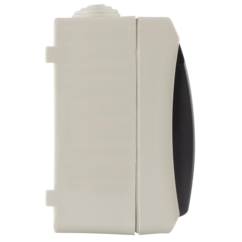 REV AquaBase 2-Way Wet Room Socket, 2-Pole, Splash-proof IP54, Horizontal,