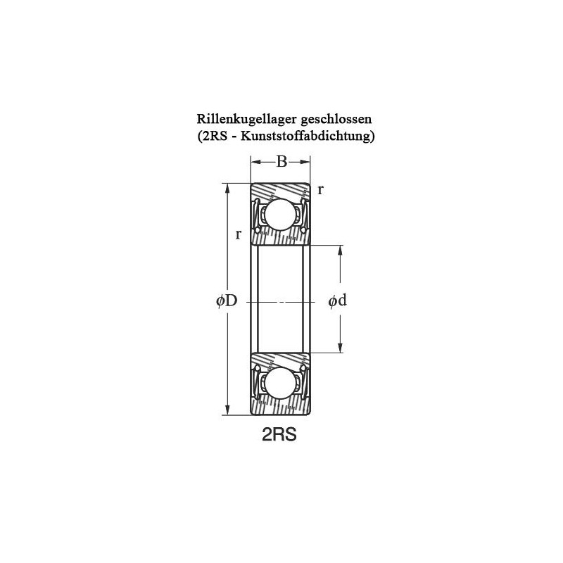 SKF 6200 2RS C3 Deep Groove Ball Bearing (Pack of