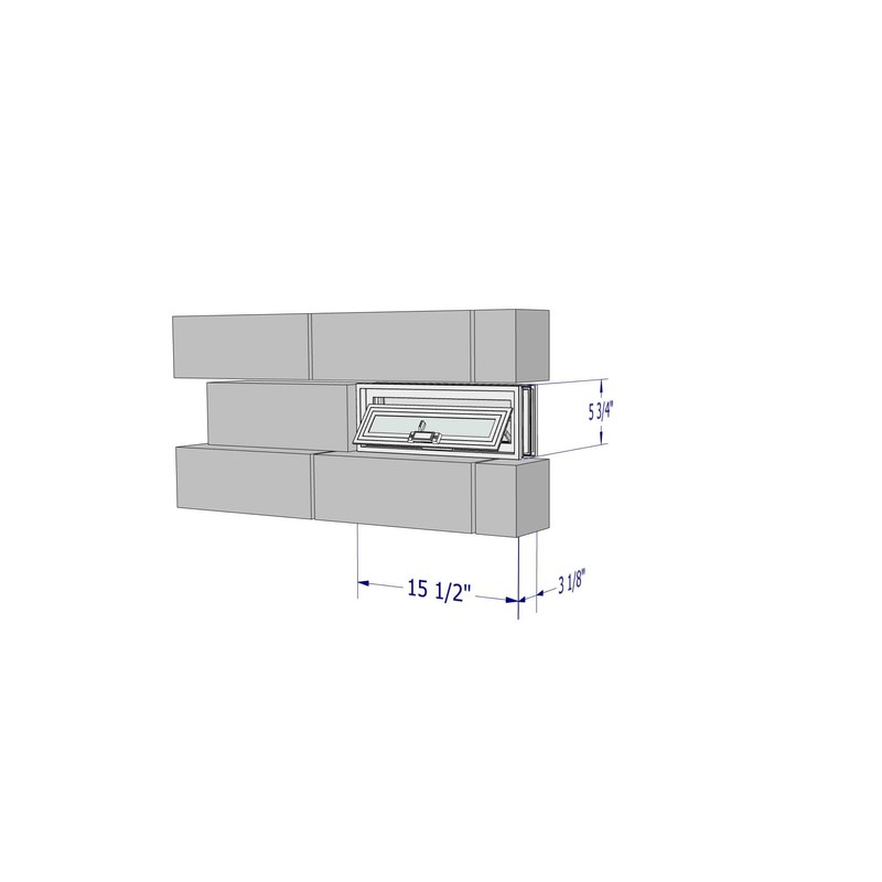 Crawl Space Vent - for 16" x 6" Foundation Openings
