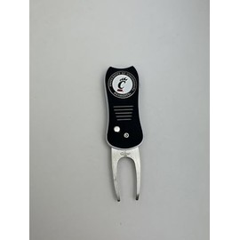 Mobile Pro Shop Cincinnati Bearcats Divot Repair Switchblade Tool (Black) with Removable Two-Sided Ball Marker