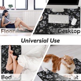 Grounding Mat Kit, 15ft Grounding Cord(26.7x10 Inch) Earth Therapy for Foot Mat,Computer Mat, Sleep Mat, Pet Mat