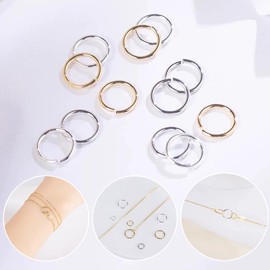 10mm Open Jump Rings, Metal Jewellery Making Findings Connector Rings, Silver