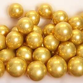 Gold Party Balloons 100pcs 12inch Chrome Metallic Helium Balloons for Birthday Party Decoration and Arch Decoration Wedding Birthday Baby Shower Christmas Party