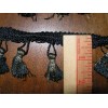 unknown Tassel Fringe Black and Gold Trim by the yard