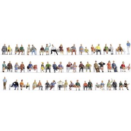 Noch 18402 Mega Economy Set Sitting People, coloured