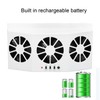 Car Exhaust Fan Solar Powered 3 Fans Ventilation Cooling Odor