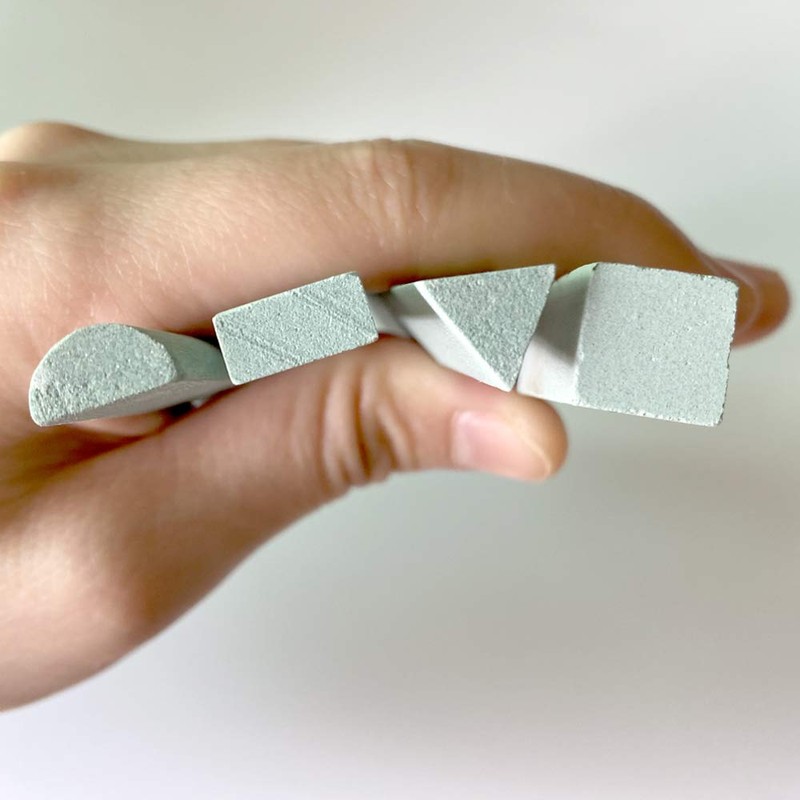 Flushbay Piece Sharpening Stone Set Assorted Shapes Chisel Sharpening Stone