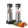 Gravity Electric Pepper and Salt Grinder Set USB Rechargeable with