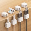 8 Pack Magnetic Cable Clips, Phone Cord Holder for Nightstand,