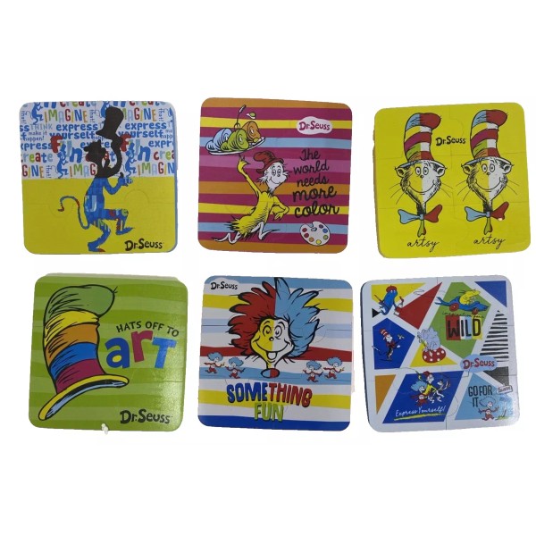Raymond Geddes Set of 6 Dr Seuss Cat in the