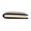 HISCOW Minimalist Checkbook Cover - Italian Leather (Antiqued Black)