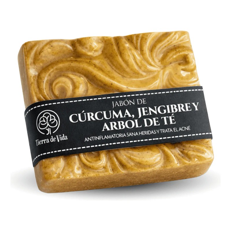Jabón Cúrcuma Jengibre Árbol Extractos Naturales