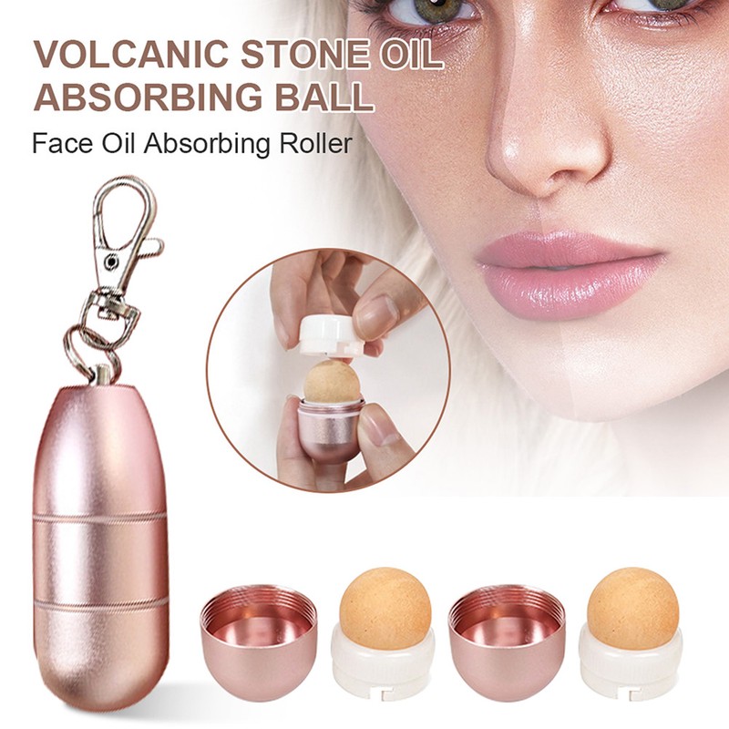 Oil Absorbing Volcanic Face Roller Portable Oil Control Face Roller